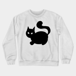 Black kitty Crewneck Sweatshirt